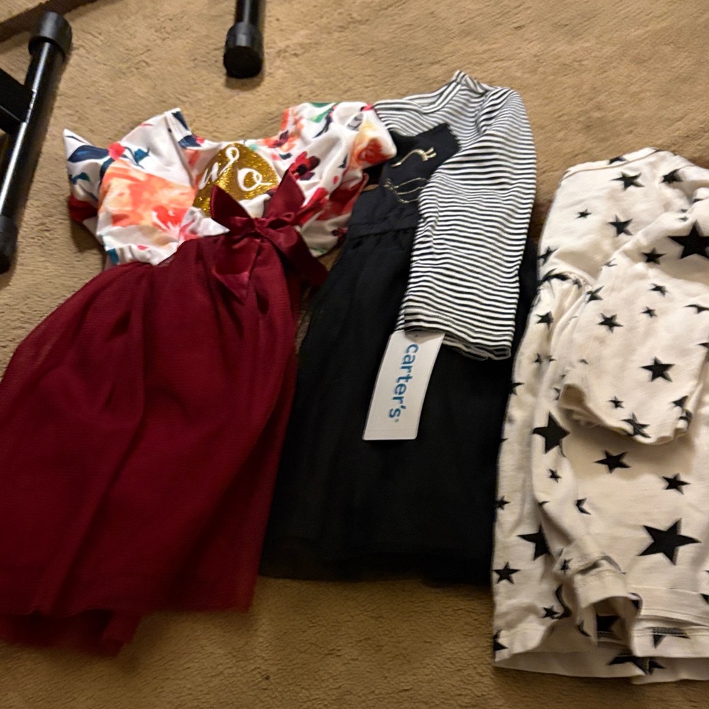 Carter's Kids Dresses - Floral, Striped, and Star Patterns